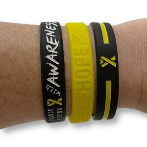 FLAGOG, Fight Like a Girl, Endometriosis Awareness, Silicone Wristbands, Unisex